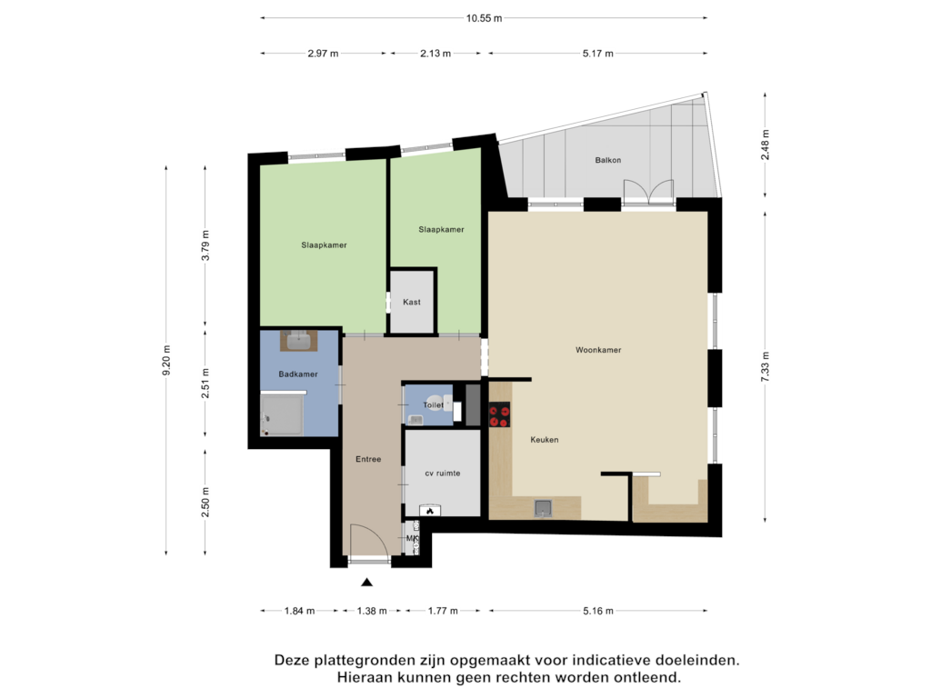 Bekijk plattegrond van Appartement van Lambertus Zijlplein 106