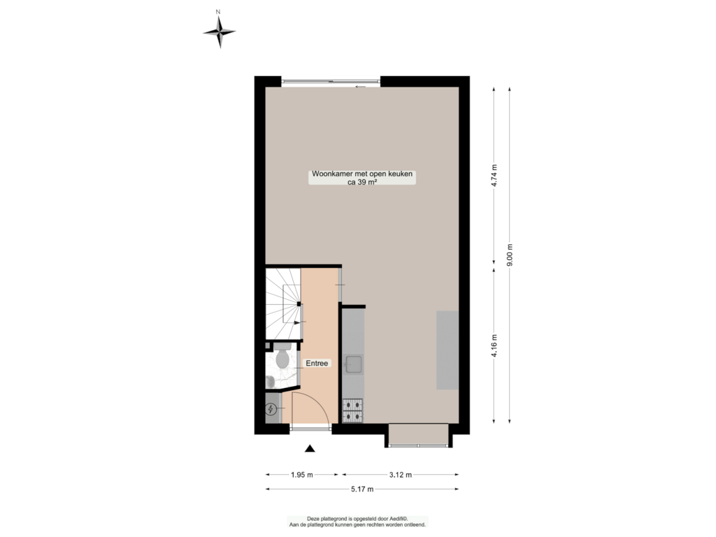 Bekijk plattegrond van Begane grond van Jacob Schorerstraat 33