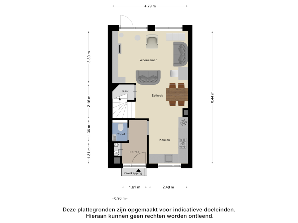 Bekijk plattegrond van Begane Grond van Reukgras 4