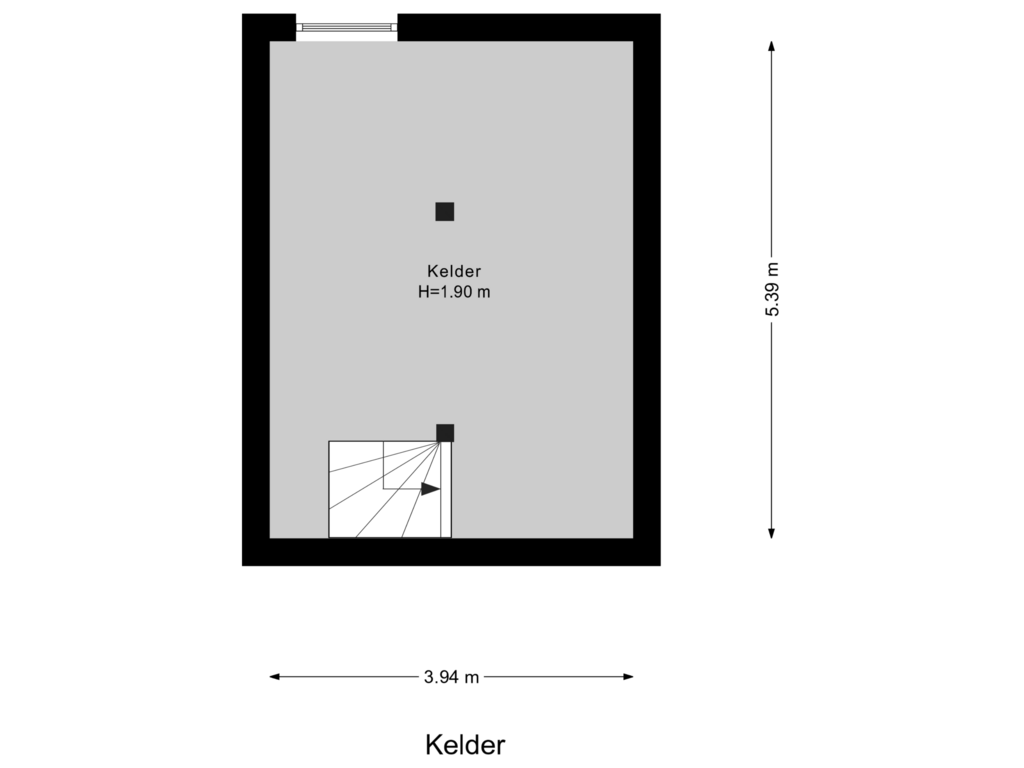 Bekijk plattegrond van Kelder van Oosterlaan 63