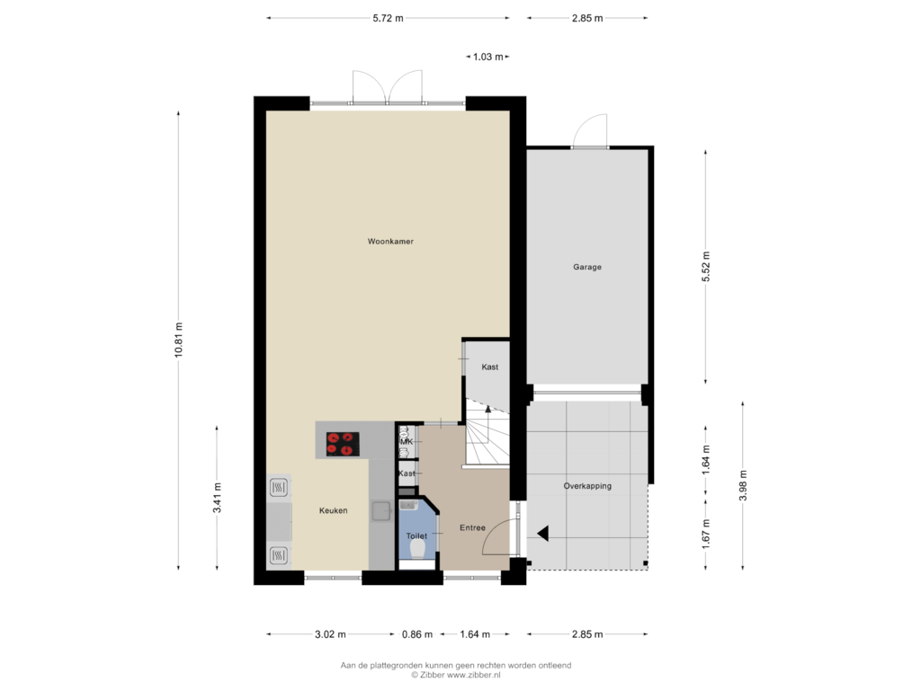 View floorplan of Begane grond of Menagerie 18