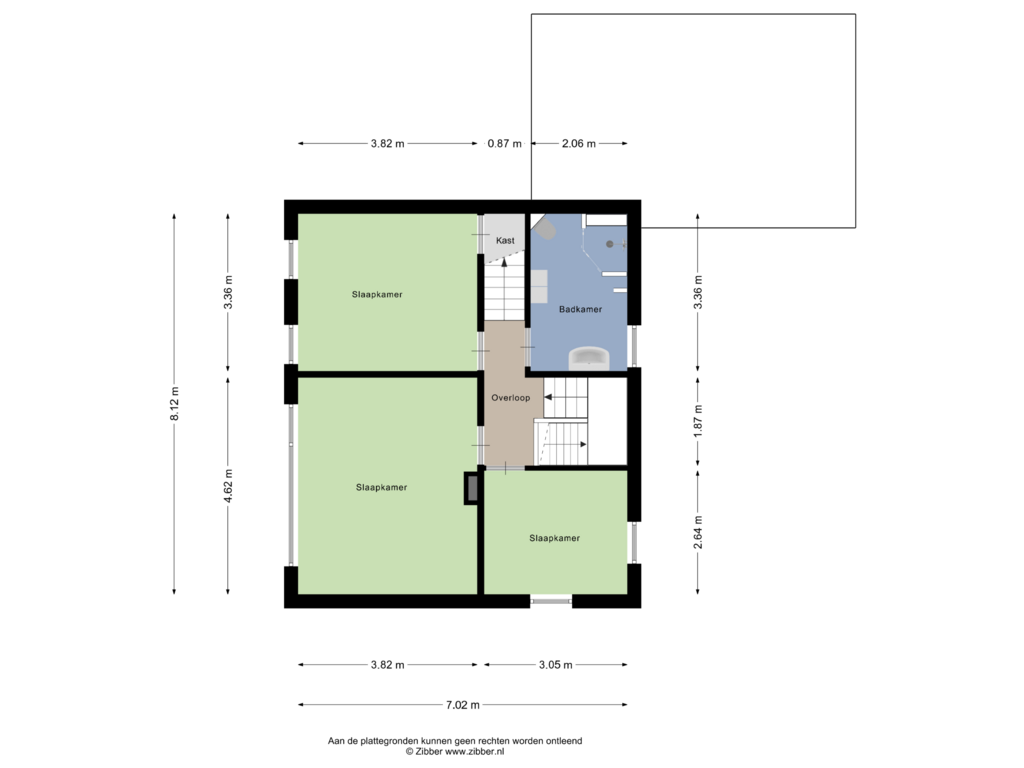 Bekijk plattegrond van Eerste Verdieping van Arendstraat 6