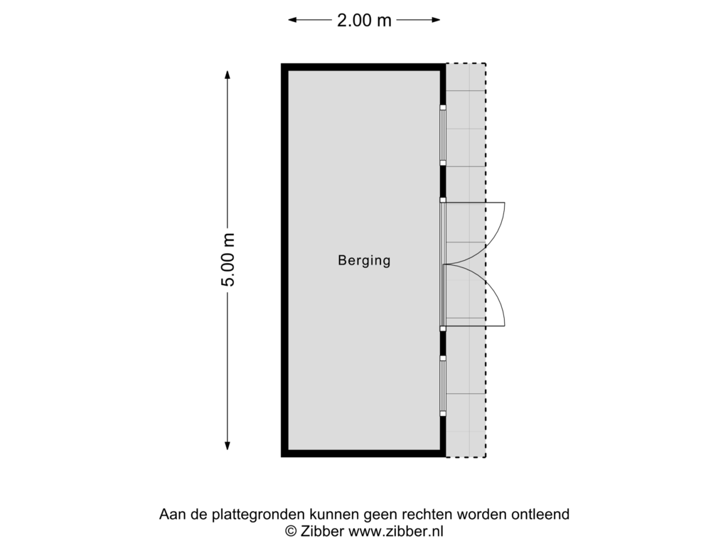 Bekijk plattegrond van Berging van Arendstraat 6