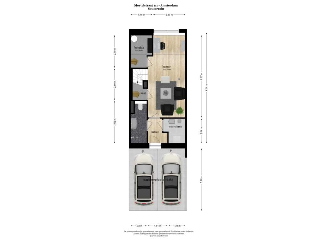 View floorplan of SOUTERRAIN of Mortelstraat 111