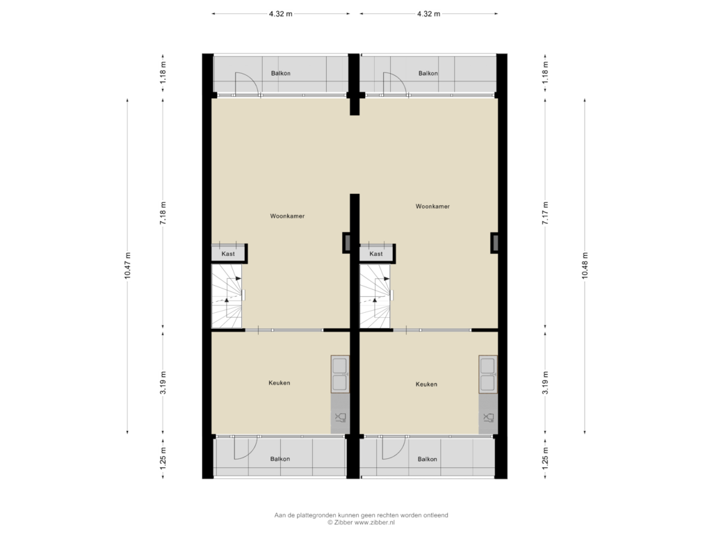 View floorplan of Eerste Verdieping of Schans 22