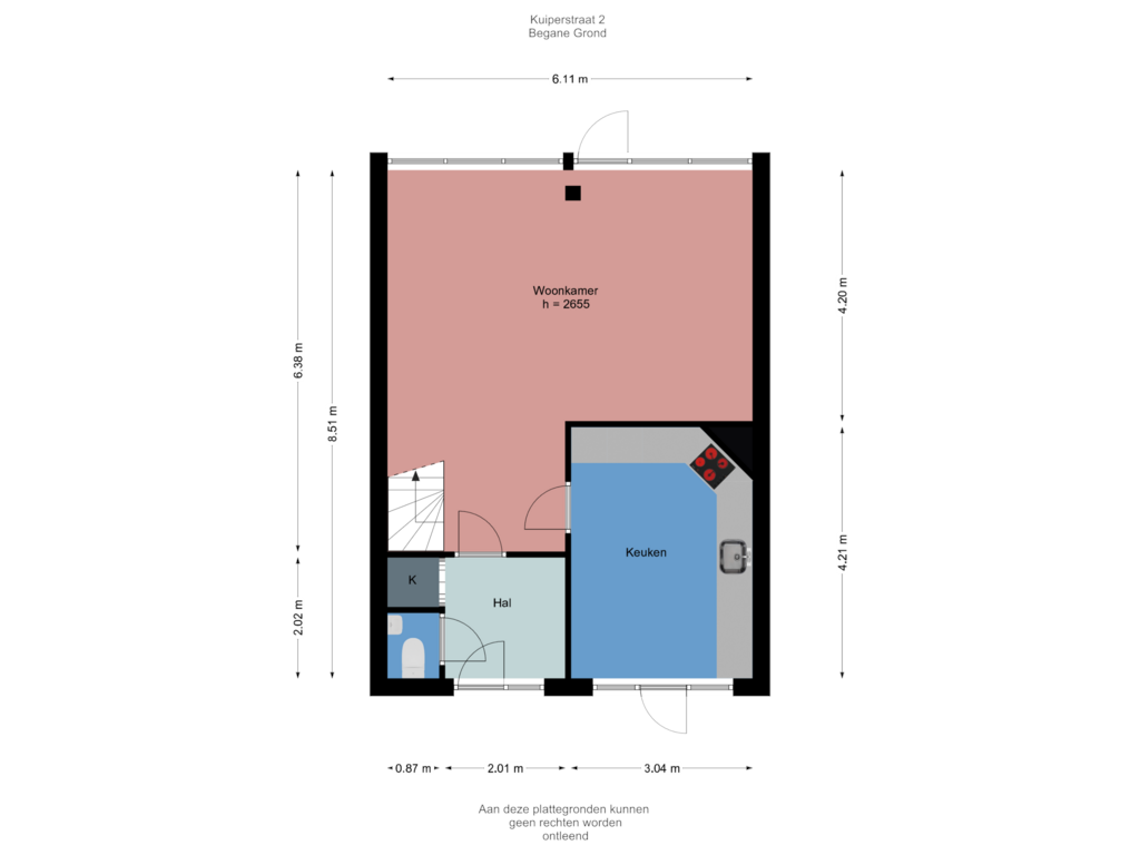 Bekijk plattegrond van Begane Grond van Kuiperstraat 2