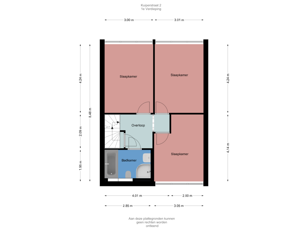 Bekijk plattegrond van 1e Verdieping van Kuiperstraat 2