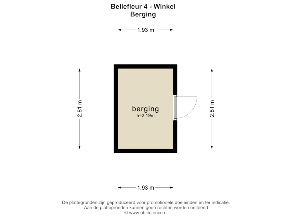 View floorplan of BERGING of Bellefleur 4