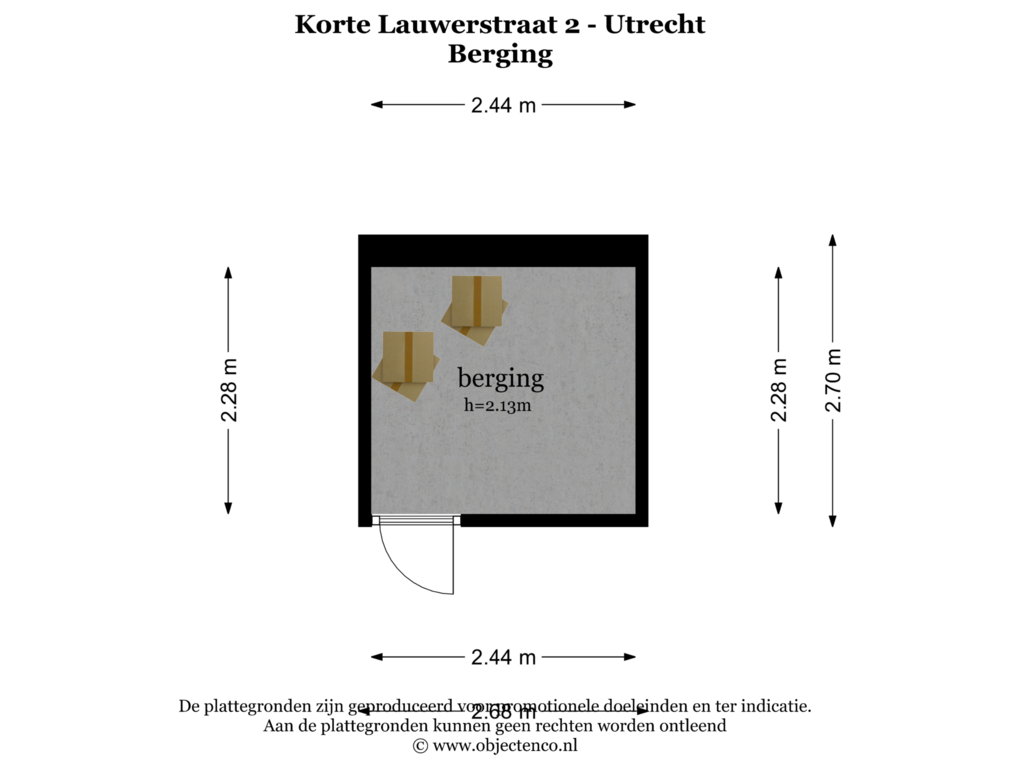 Bekijk plattegrond van BERGING van Korte Lauwerstraat 2