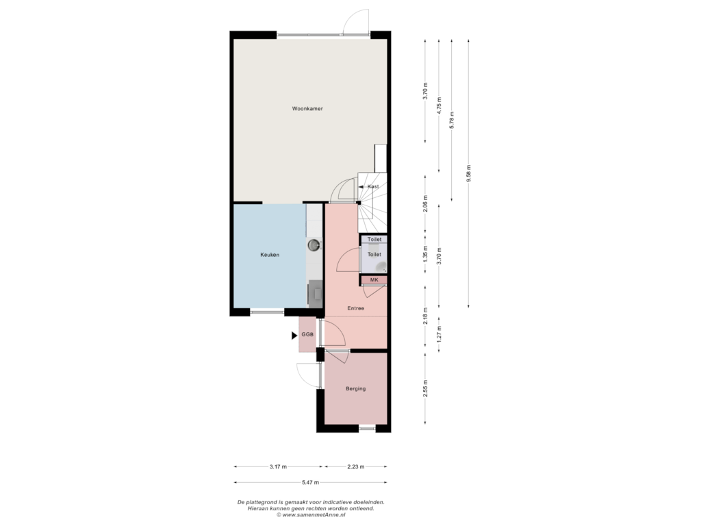 Bekijk plattegrond van Begane grond van Ankersmid 86