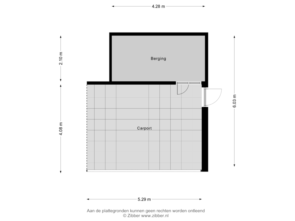 Bekijk plattegrond van Berging van Langweerpad 10