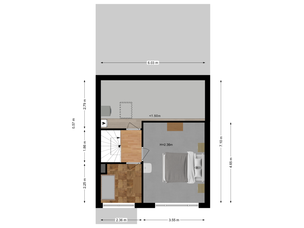 View floorplan of Tweede verdieping of Fazantenveld 77