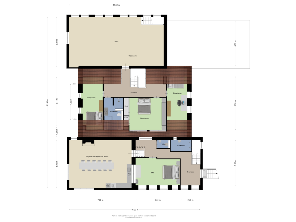 Bekijk plattegrond van Eerste verdieping van Dorpsstraat 13-A