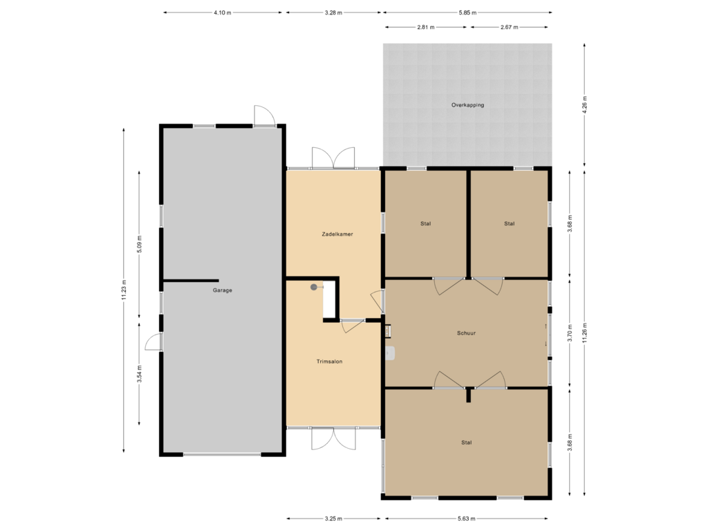 Bekijk plattegrond van Garage van Lemelerweg 56