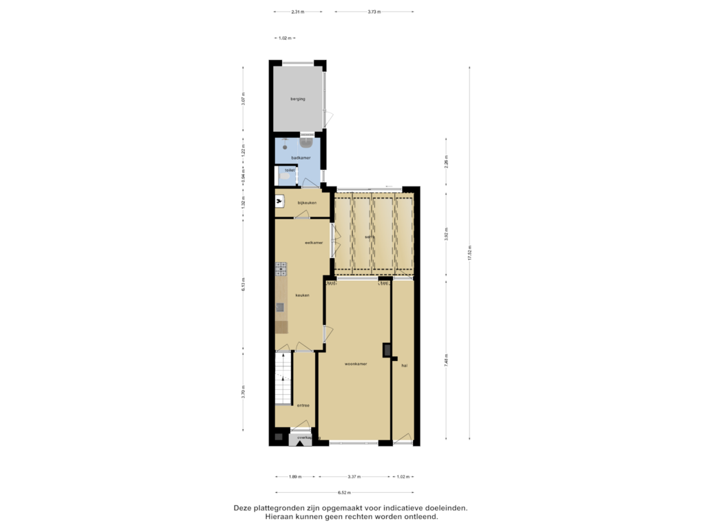 Bekijk plattegrond van Begane Grond van Oude Rijksweg 44