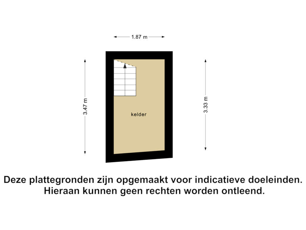 Bekijk plattegrond van Kelder van Oude Rijksweg 44