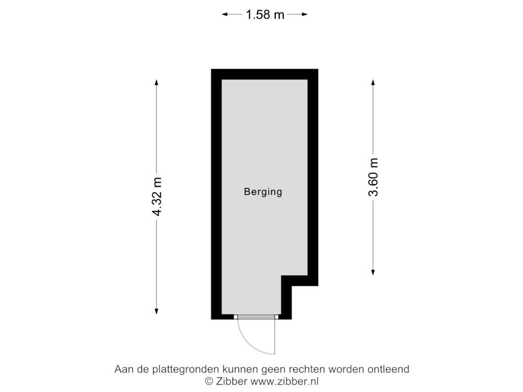 Bekijk plattegrond van Berging van Judith Leysterstraat 23