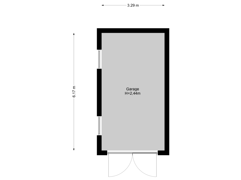 View floorplan of Garage of Koninginneweg 9