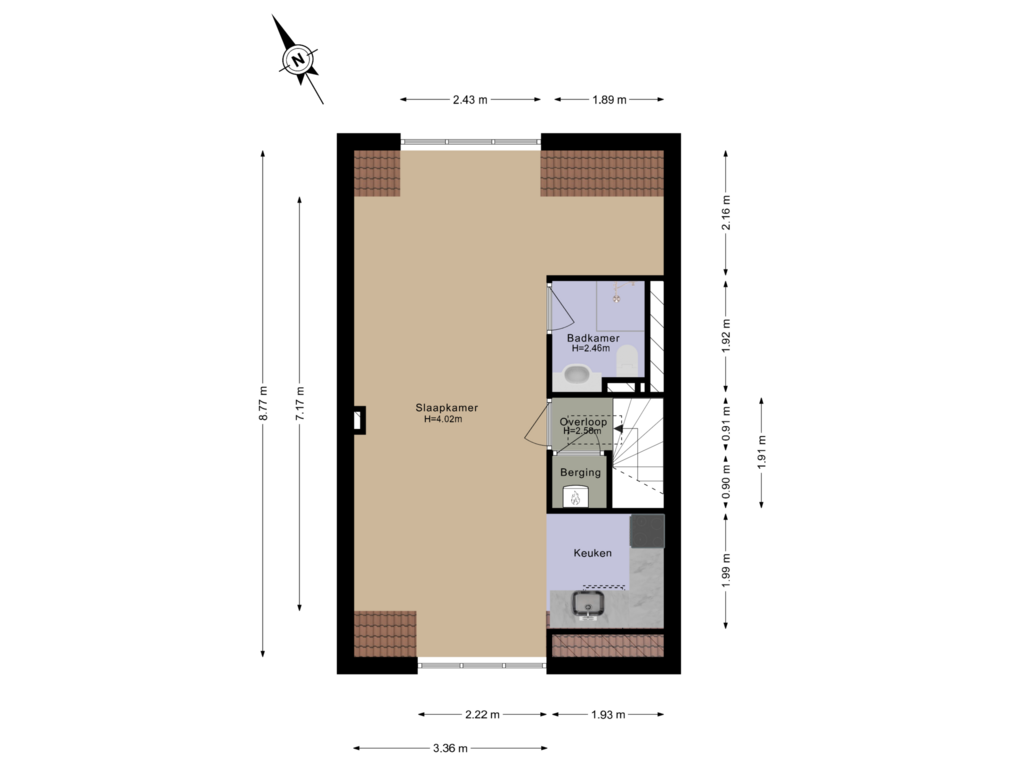 View floorplan of 2e Verdieping of Planetenplein 9