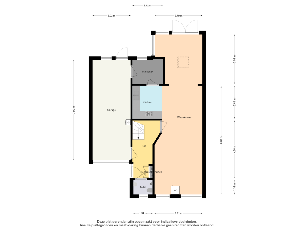 Bekijk plattegrond van Begane grond van de Hornlanden 11