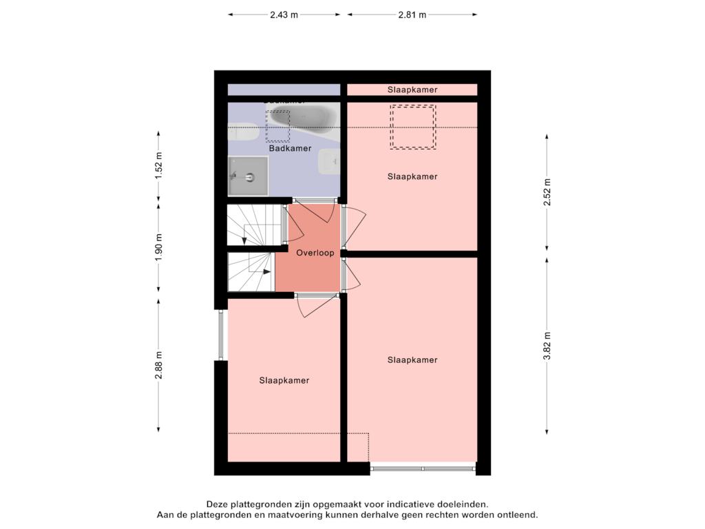 Bekijk plattegrond van 1e verdieping van de Hornlanden 11