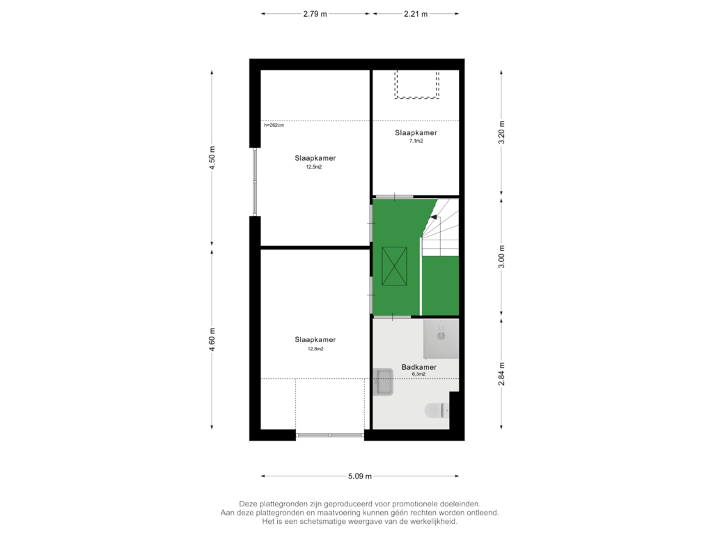 Bekijk plattegrond van 1e Verdieping van Patrijs 3