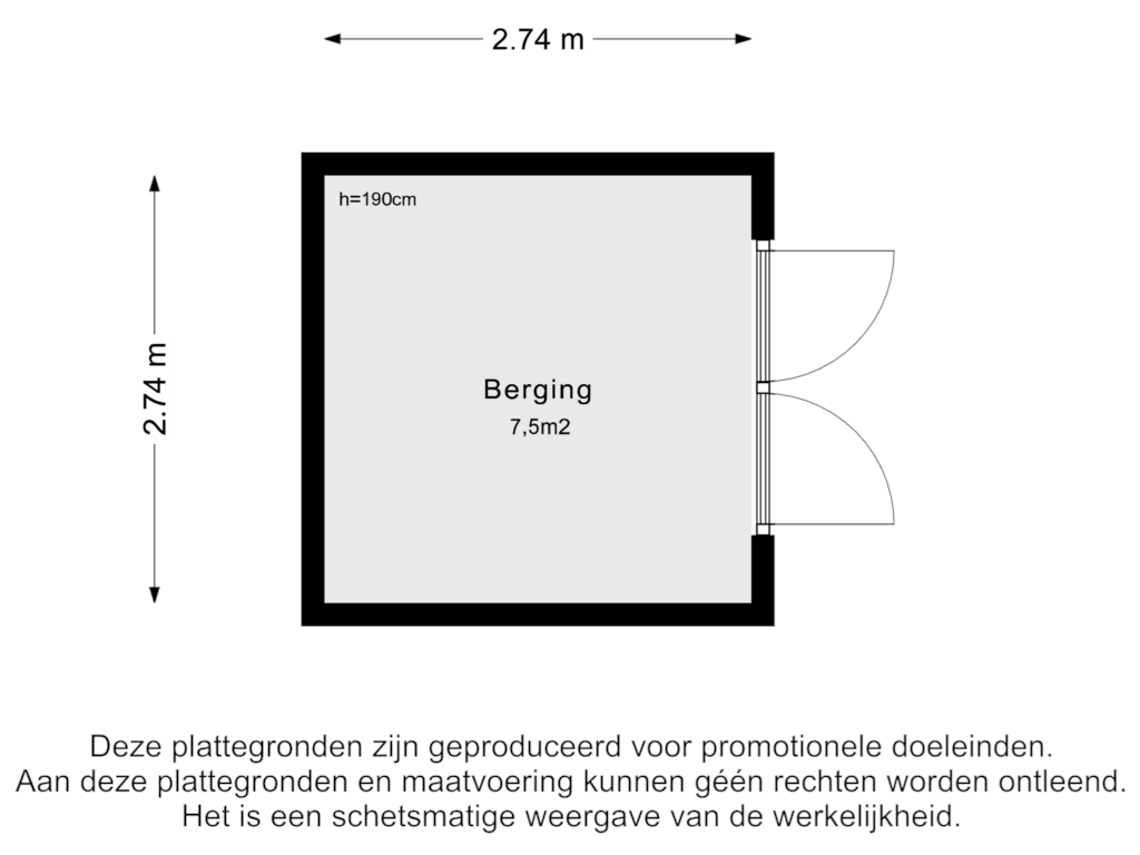 Bekijk plattegrond van Berging van Patrijs 3