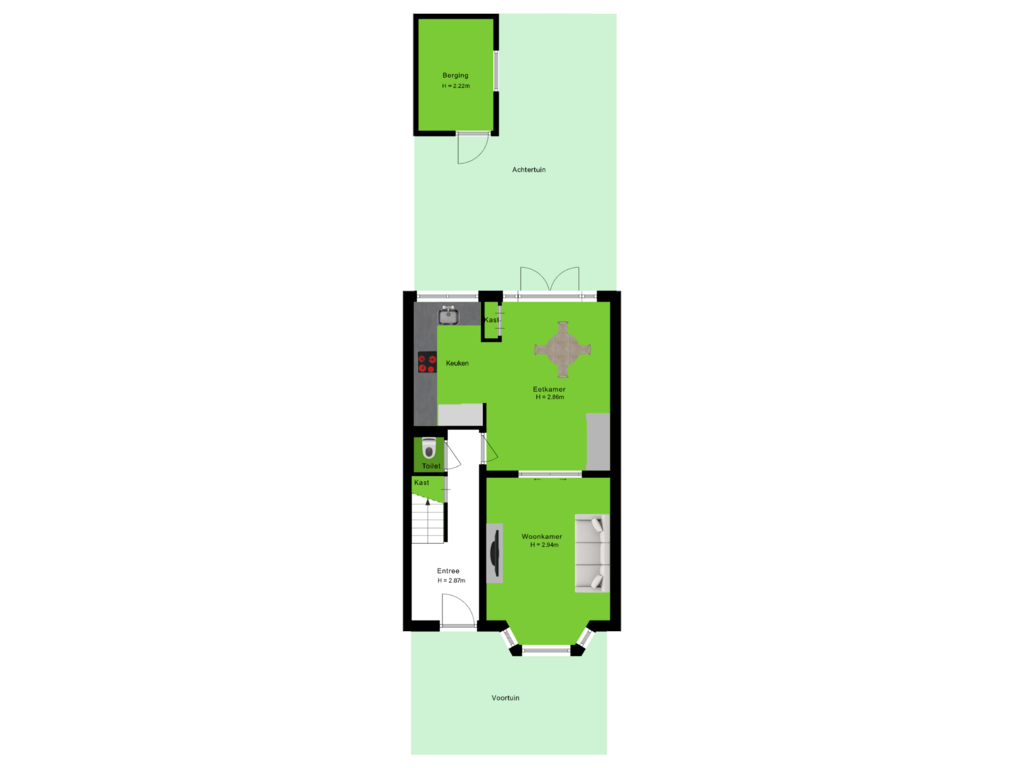 View floorplan of Situate of Dr. van Campenstraat 36