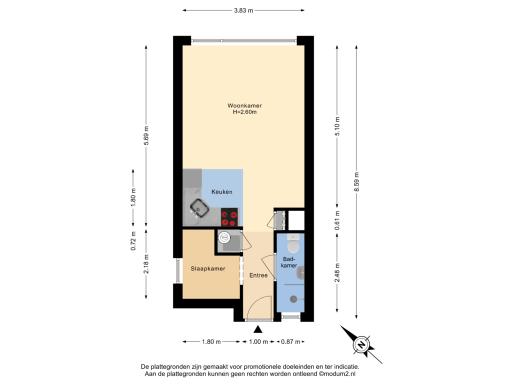 Bekijk plattegrond van 6e Verdieping van Haverkamp 425