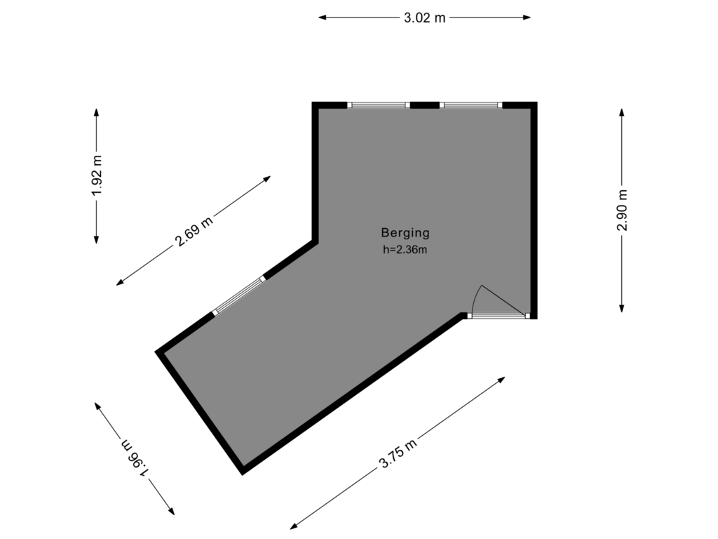 Bekijk plattegrond van Berging van Joostenplein 1