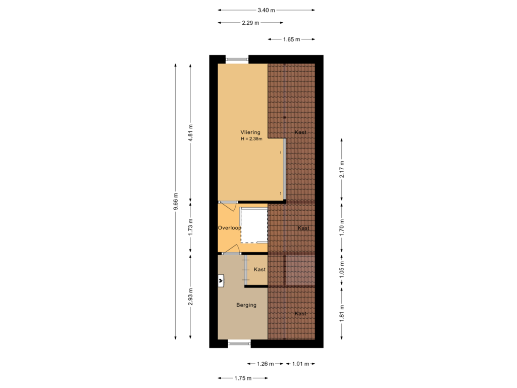 Bekijk plattegrond van Vliering van Gondel 25 10