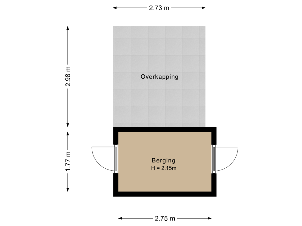 Bekijk plattegrond van Berging van Gondel 25 10