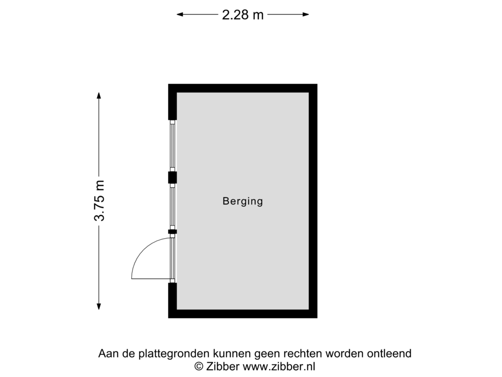 Bekijk plattegrond van Berging van Heerenweg 64