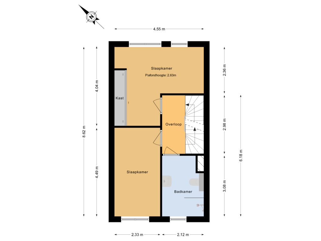 Bekijk plattegrond van 1e verdieping van Dagpauwoog 5