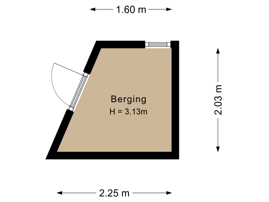 Bekijk plattegrond van Berging van Steenakkerplein 19