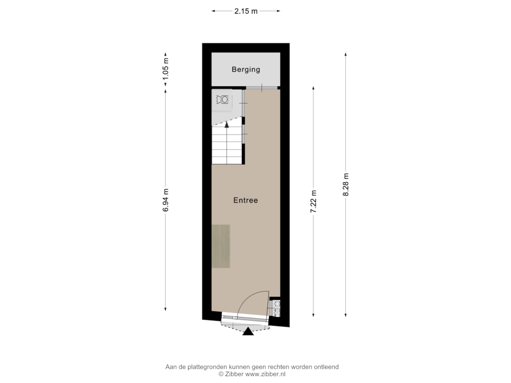 View floorplan of Begane grond of Huijbergsestraat 10