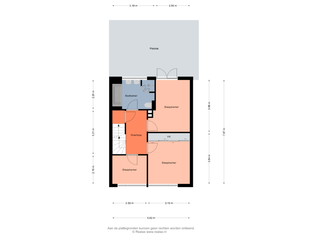 Bekijk plattegrond van Verdieping 1 van Landsteinerstraat 8