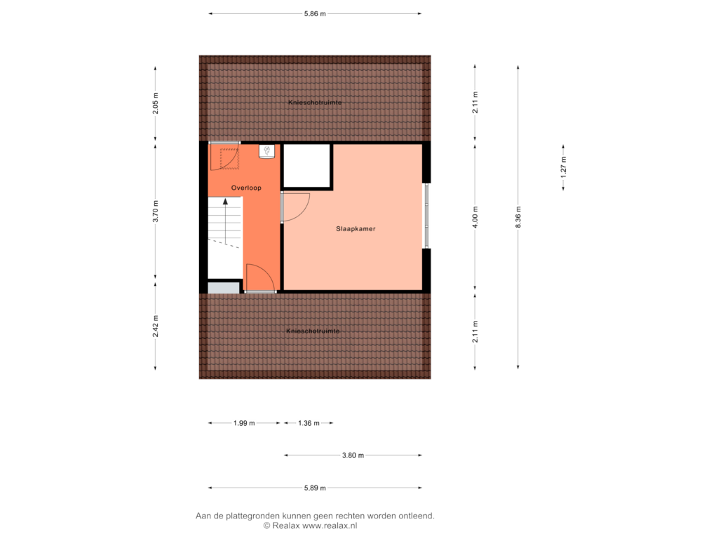 Bekijk plattegrond van Verdieping 2 van Landsteinerstraat 8