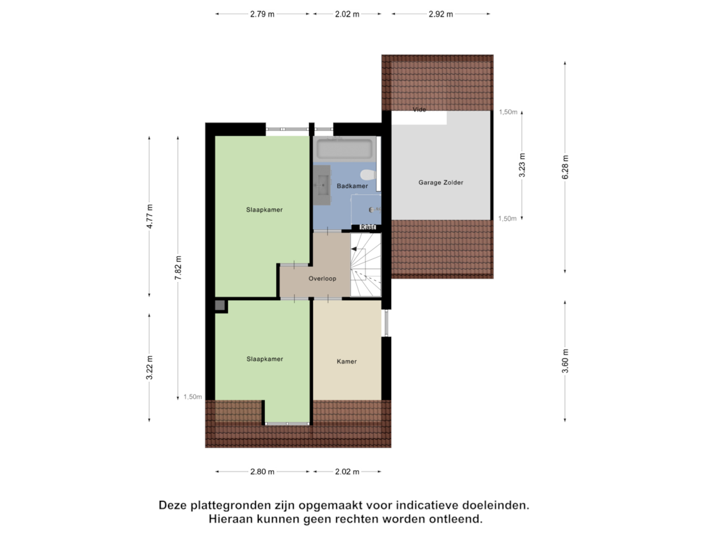 Bekijk plattegrond van Eerste Verdieping van Kalverekker 25