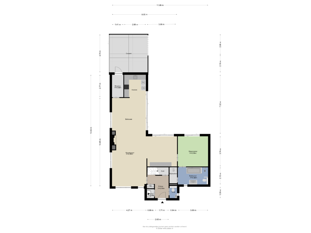 Bekijk plattegrond van Begane grond van Van Koetsveld-akker 6