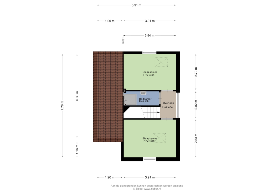 Bekijk plattegrond van Eerste Verdieping van Van Koetsveld-akker 6