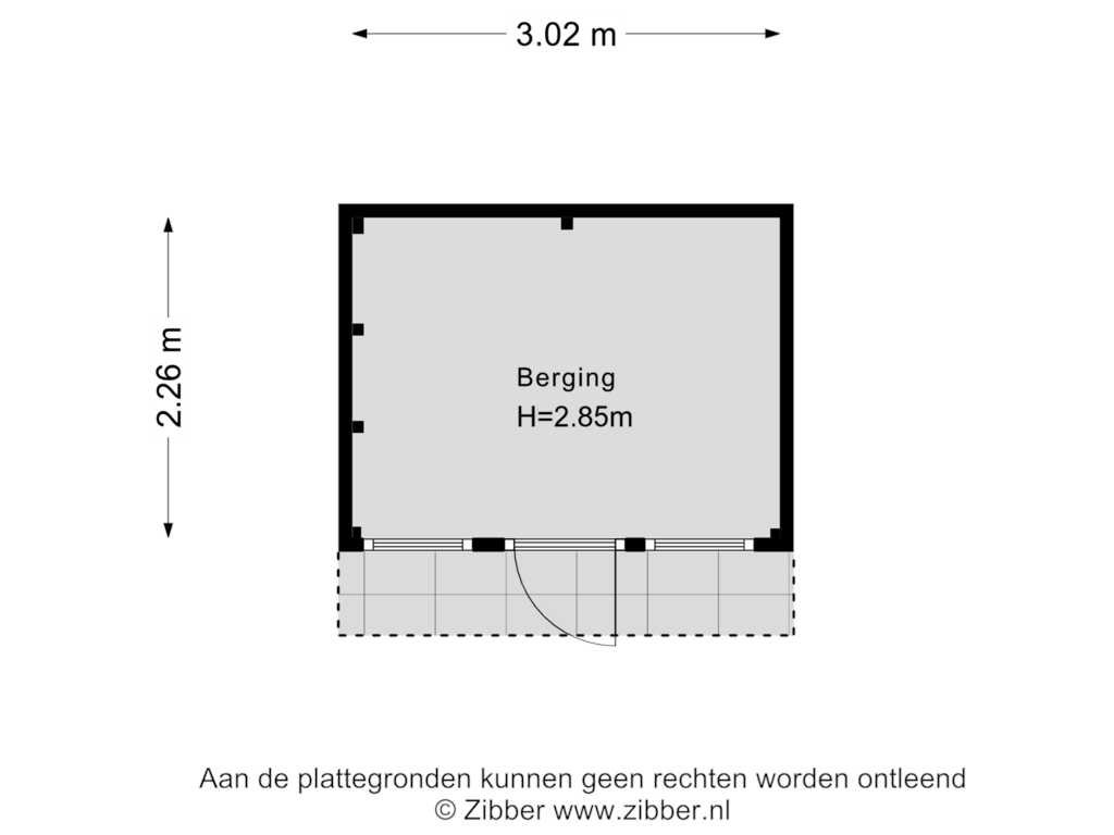 Bekijk plattegrond van Berging van Van Koetsveld-akker 6