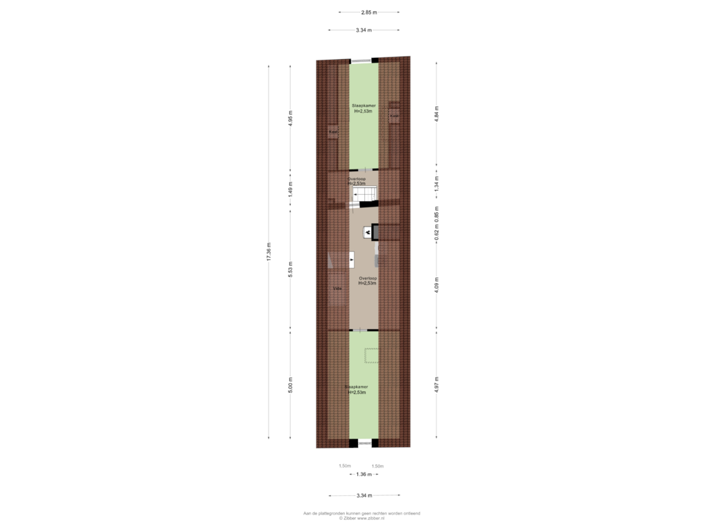 Bekijk plattegrond van Tweede verdieping van Kerkstraat 5