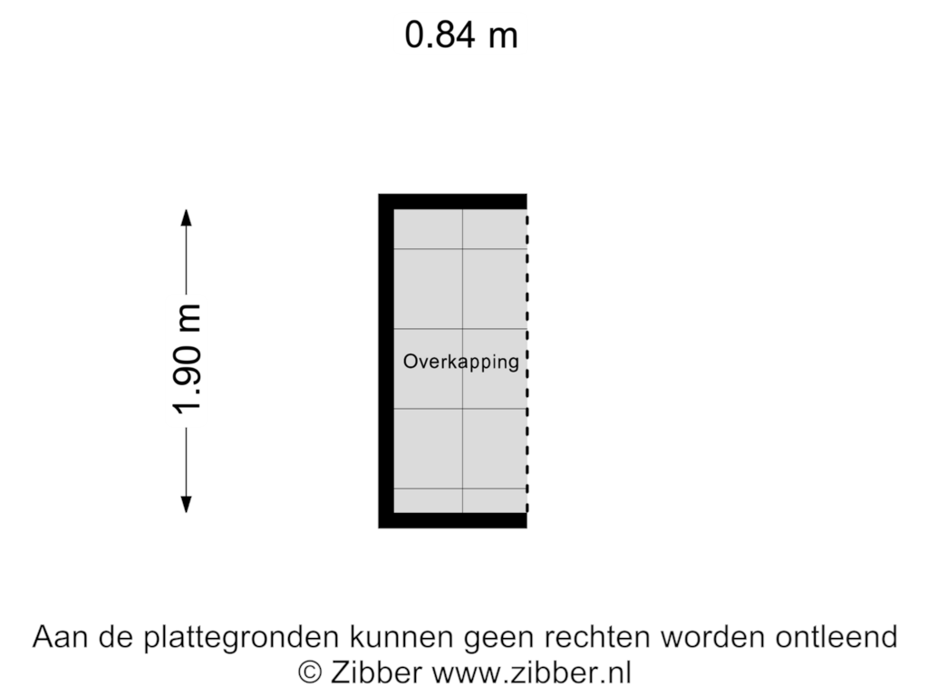 Bekijk plattegrond van Overkapping van Kerkstraat 5