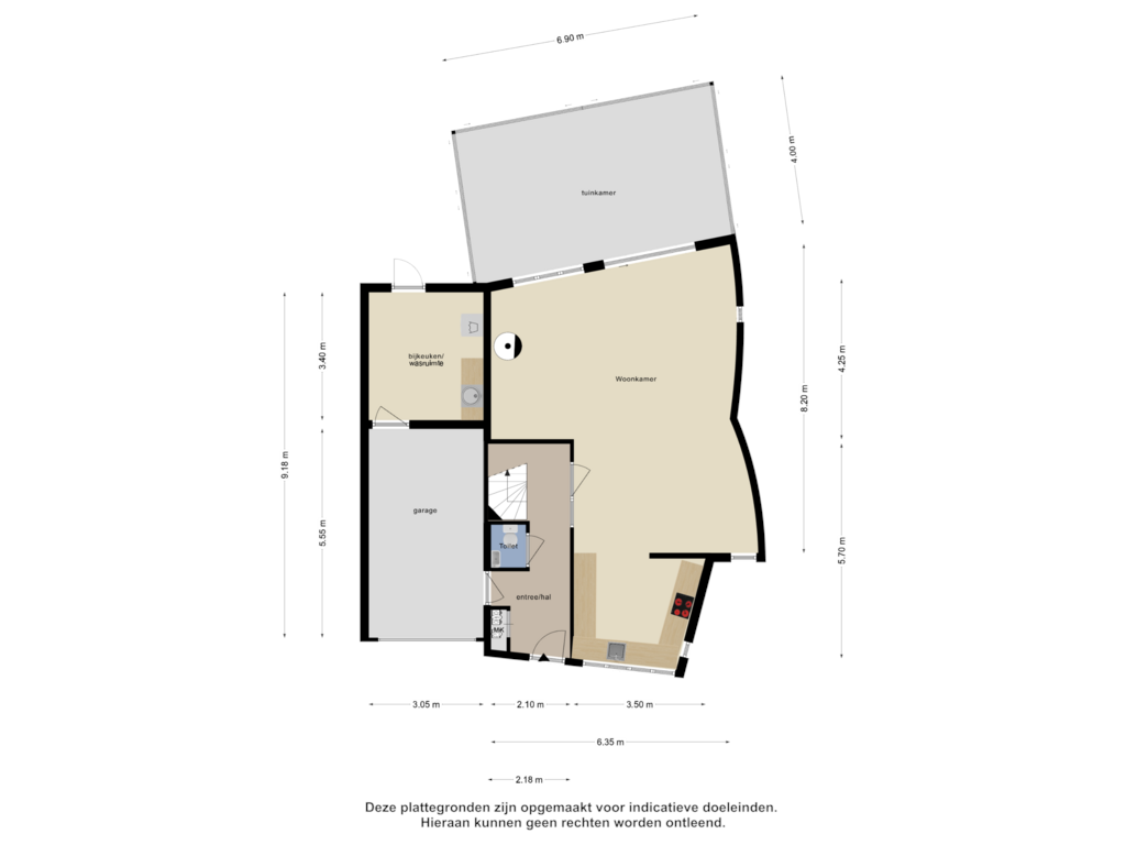 View floorplan of Begane Grond of Lilastraat 7