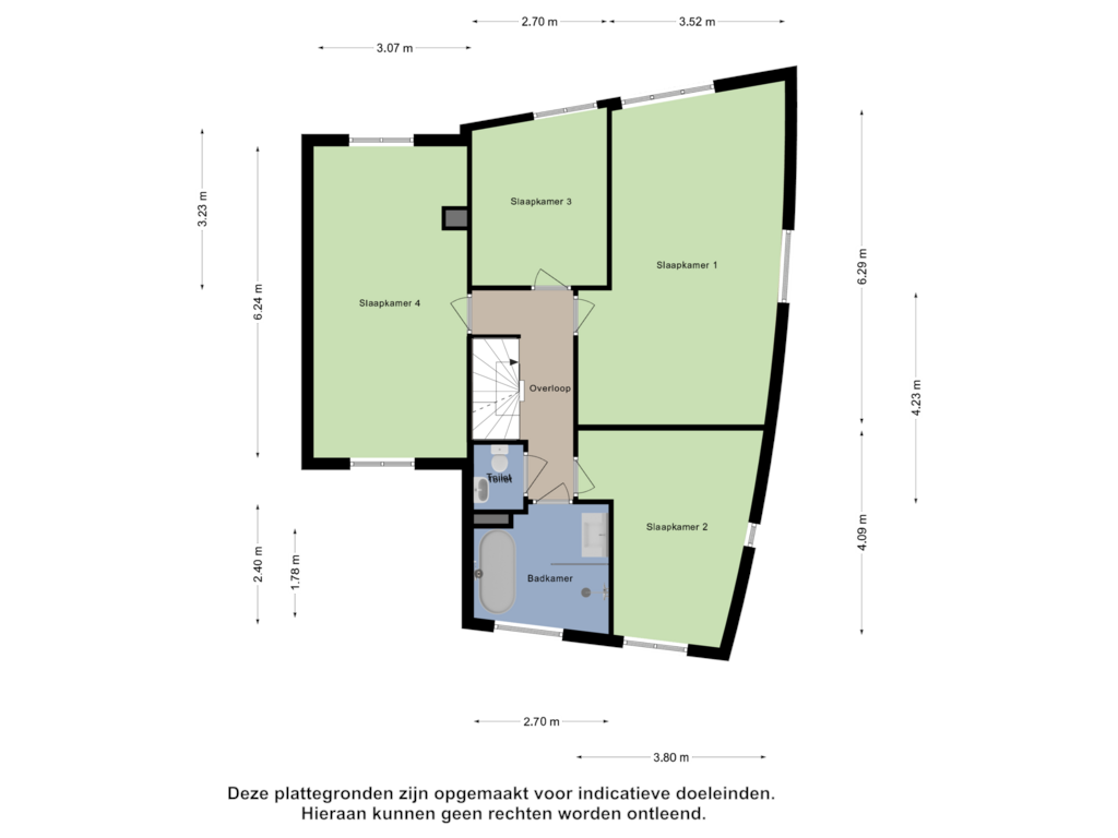 View floorplan of Eerste Verdieping of Lilastraat 7