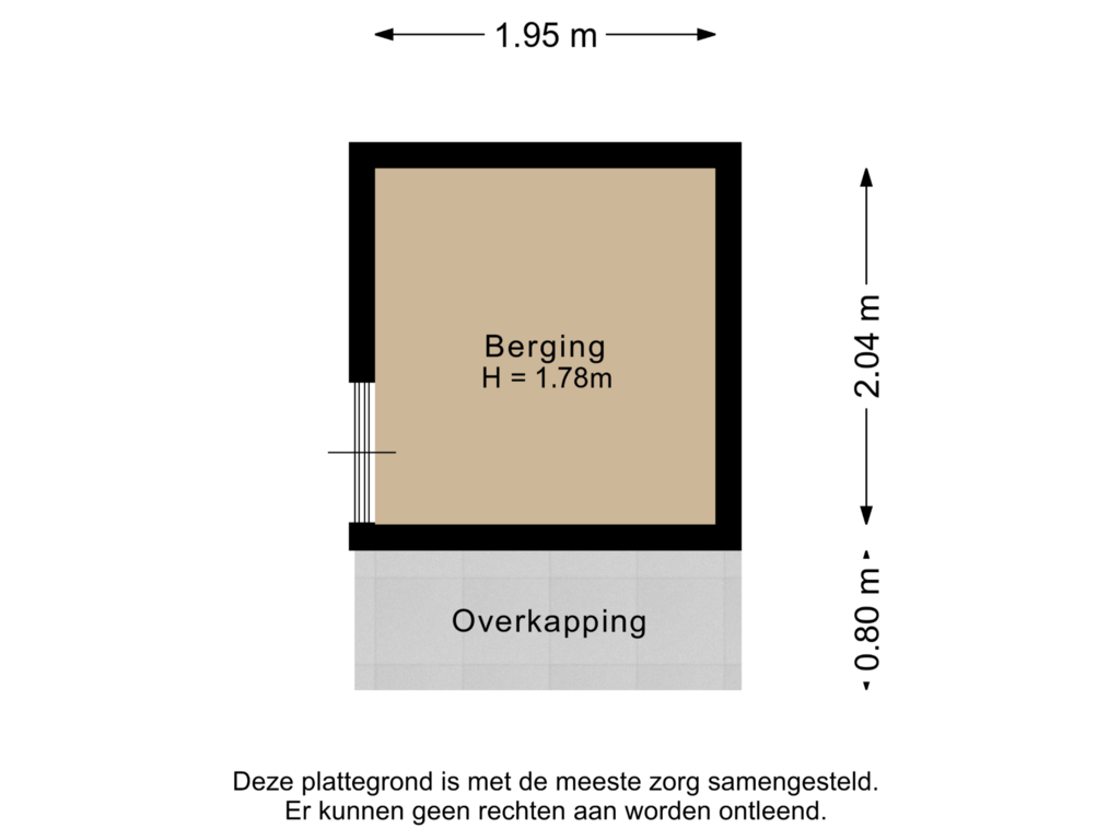 Bekijk plattegrond van Berging van Valkhoek 17