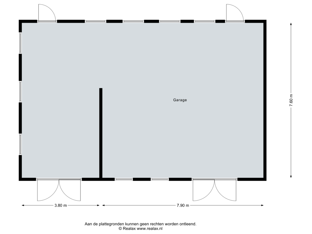 View floorplan of Garage of Nijverdalseweg 3