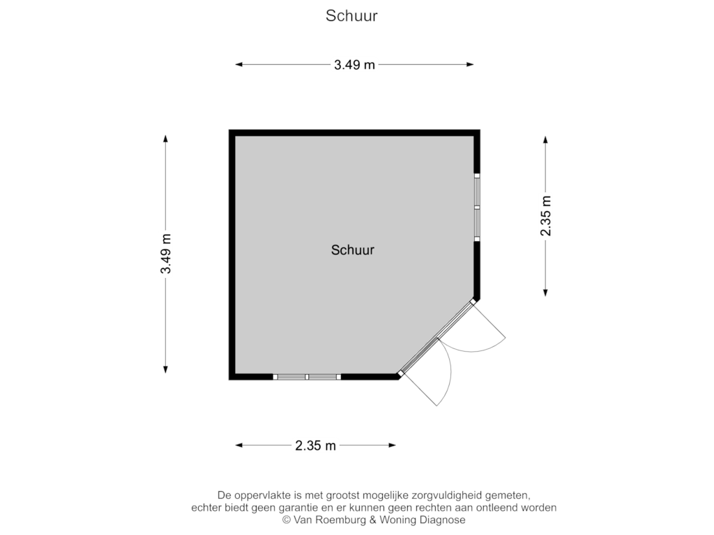 Bekijk plattegrond van Schuur van Wethouder van Damlaan 46-A