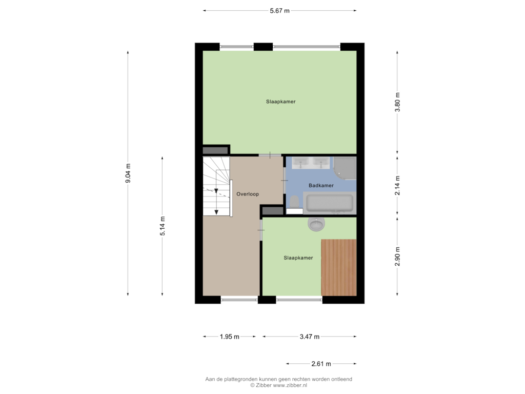 Bekijk plattegrond van Eerste Verdieping van Gouwzoom 8